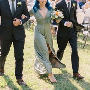 Arianna maxi dress in dusty sage